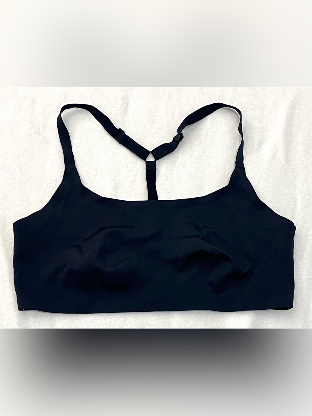 Auden Black Seamless T-Back Bralette - Women Intimates Thin Very Soft Size XL